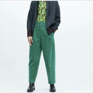 Marni x Uniqlo Wide Fit Pleated Corduroy High Rise‎ Pants